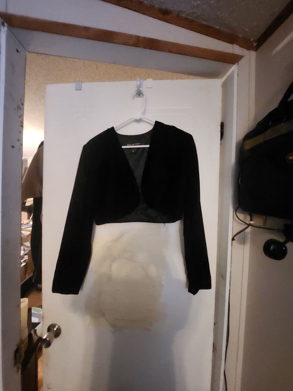 Scott McClintock Black Cropped Bolero Jacket